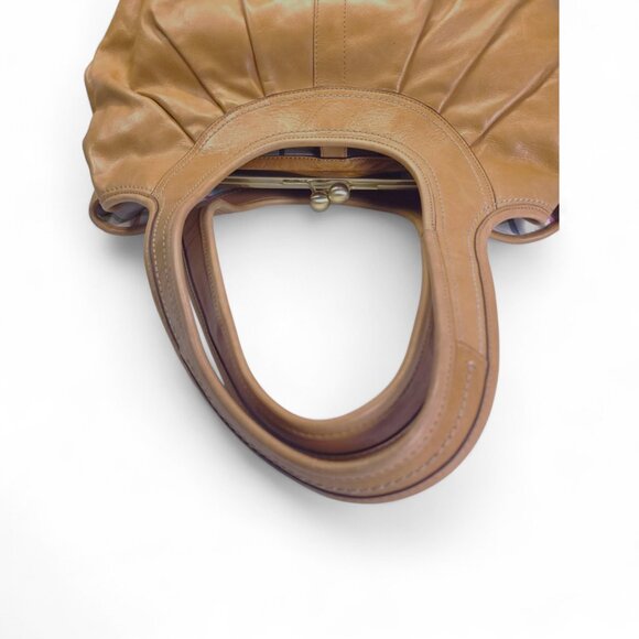 COACH Ergo Pleated Satchel in tan - Picture 6 of 8